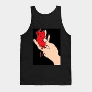 Heart in hand Tank Top